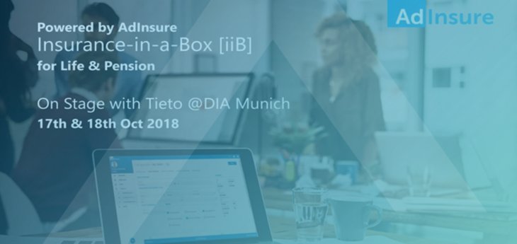 Tieto's Insurance-in-a-Box [iiB] powered by Adacta's AdInsure - Live presentation at DIA Munich 